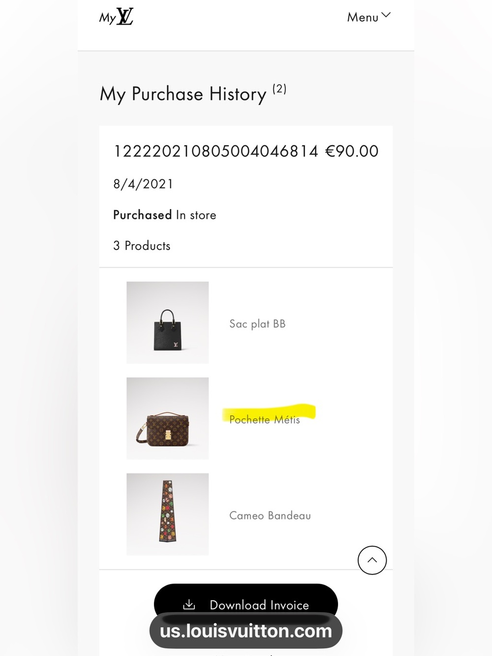 Louis Vuitton Pochette Métis Shoulder Bag Brown Canvas - Picture 3 of 15